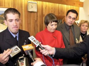 Four people at a press conference